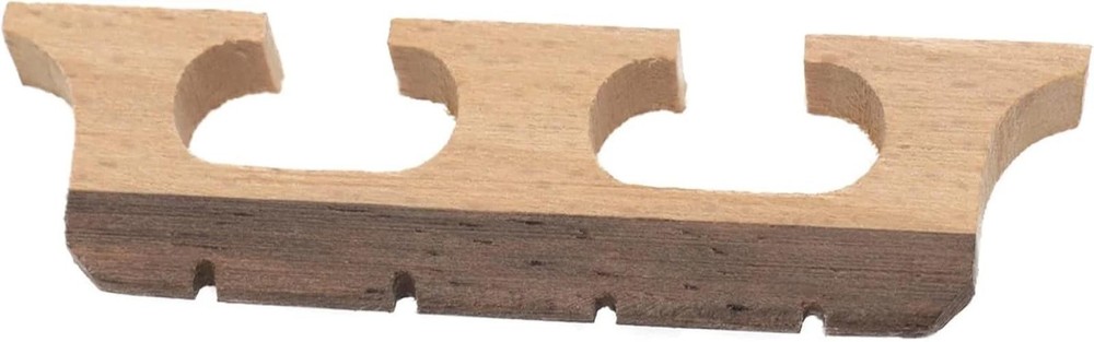 4-string Banjo Bridge, Ebony Maple Banjo Bridge Replacement Composite with Dual