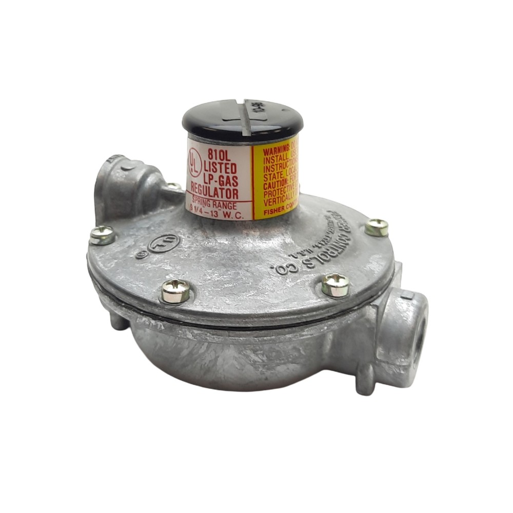 Fisher Controls Co Type 912 Regulator, Range 9 1/4"-13" W.C., 250 PSIG Max