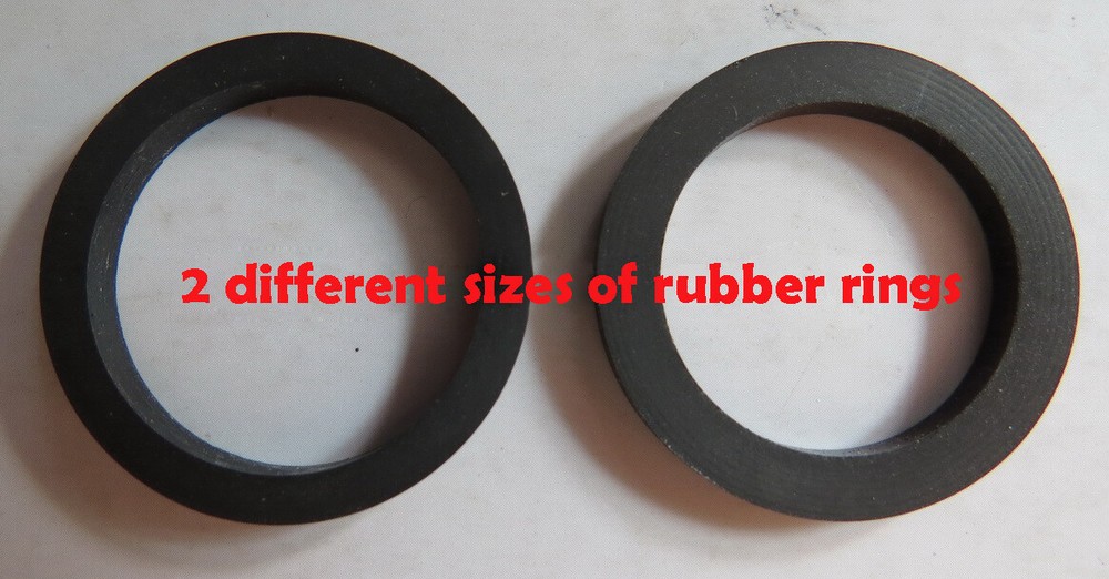 2pcs Different Size Wheel Rubber Rings For PHILIPS VR8405 VCR Video Recorder