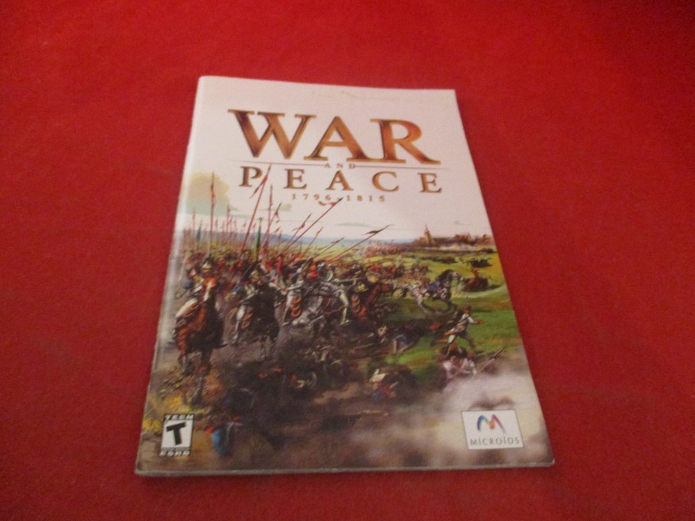 War and Peace 1796-1815 Computer PC Game Instruction Manual Booklet ONLY