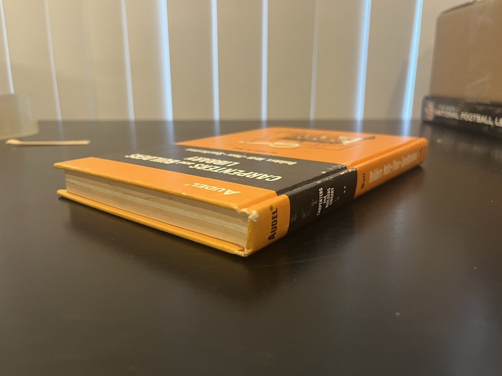 CARPENTERS AND BULDERS LIBRARY --BUILDERS MATH-PLANS-SPECIFICATIONS --1978