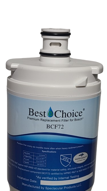 Best Choice BCF72 For Bosch CS-52 640565 Refrigerator Water Filter NEW! 4 Pack