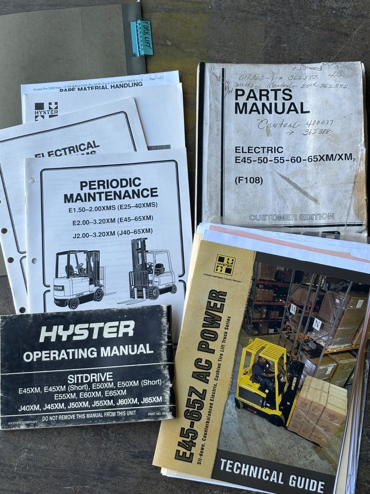 HYSTER MODEL E45XM-27 4,500LB ELECTRIC FORKLIFT