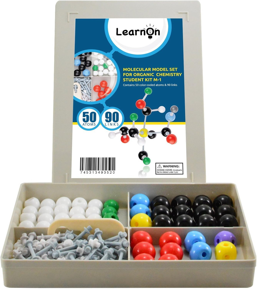 Organic Chemistry Molecular Model Kit Set for Ochem Students with User Guide - 1