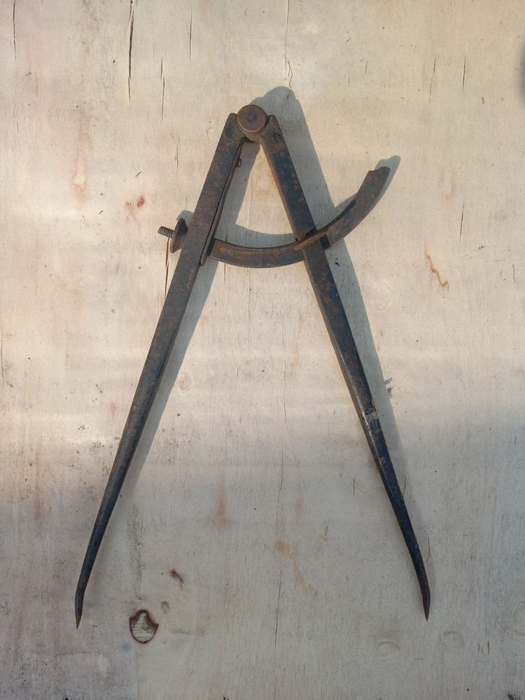 Vintage Bemis & Call H. & T/Unknown 12" Classic Compass Style Caliper Divider