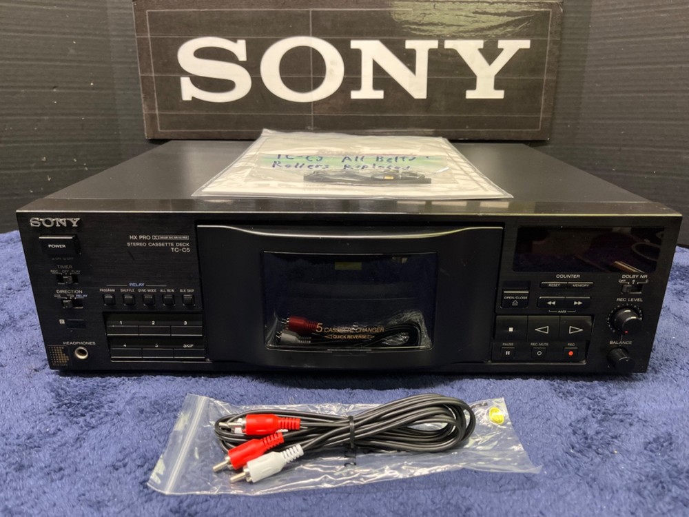_-SERVICED & GUARANTEED-_ Sony TC-C5 5 Cassette Changer Deck Carousel Player
