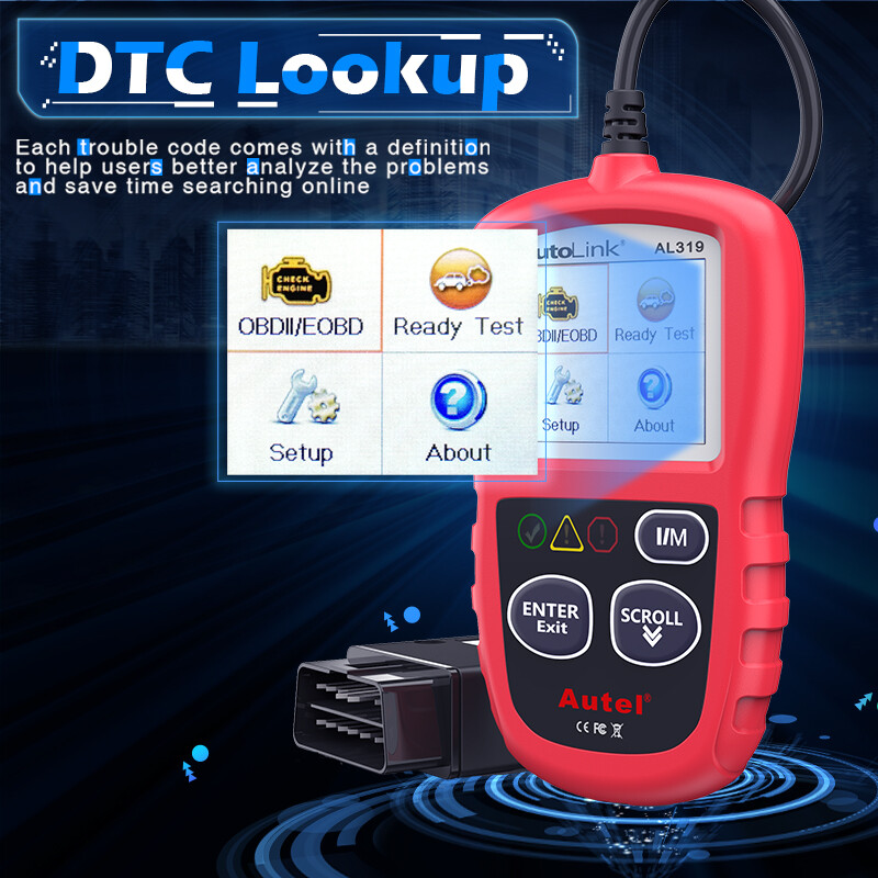 Autel Autolink AL319 OBD2 CAN OBDII Auto Car Code Reader Diagnostic Scanner Tool