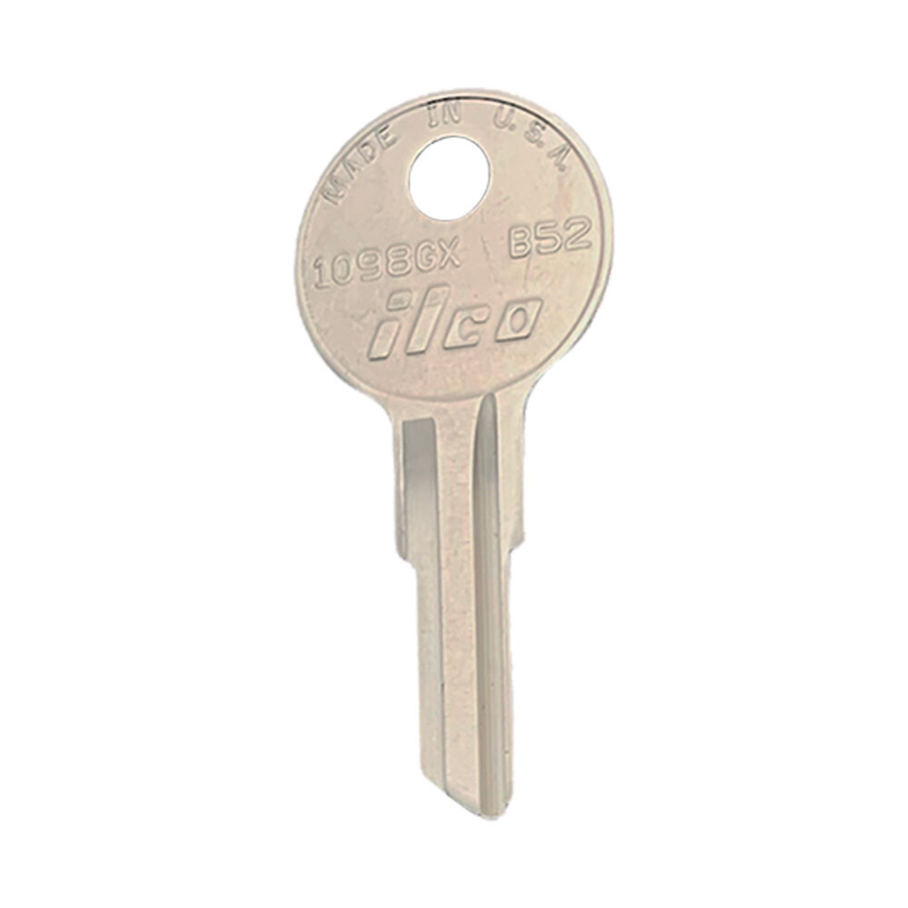 B52, 1098GX Key Blank  Nickel