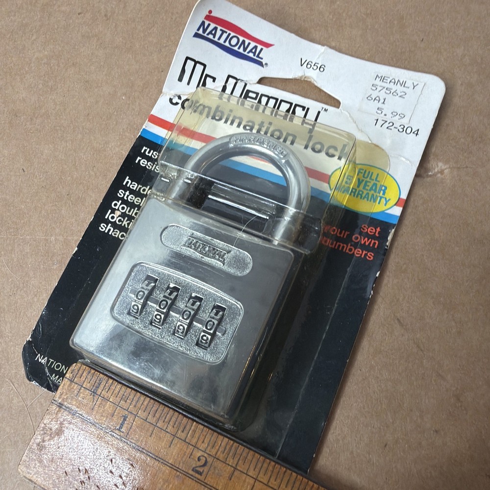 National Mr. Memory Combination Lock V656