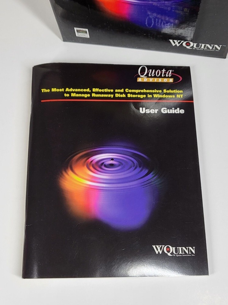 Quota Advisor for Windows NT Software Storage CeNTral Vintage WQuinn