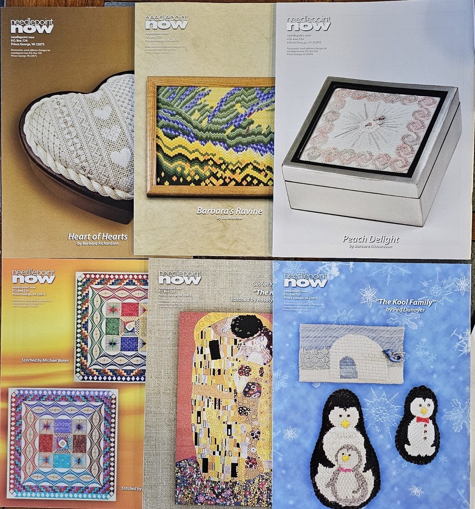 6 Needlepoint Now Magazine Issues Jan-Dec 2008