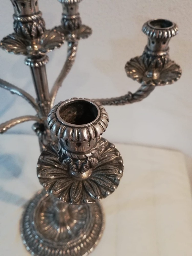 800 Solid Silver Candlesticks