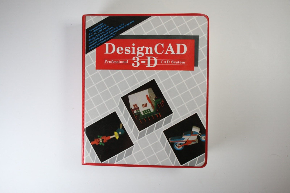 Design CAD 3-D system software floppy disk IBM