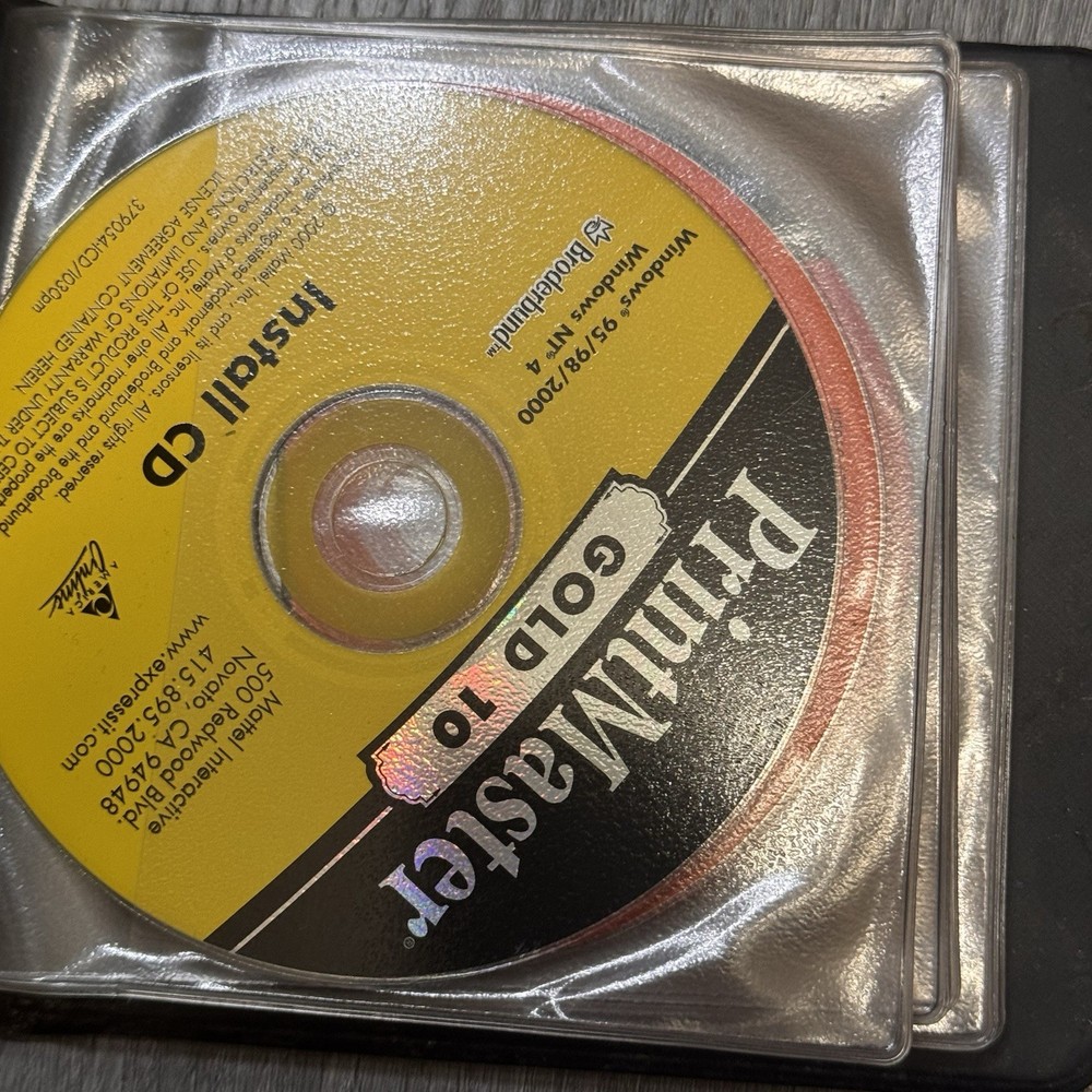 PrintMaster Gold 10 & PrintMaster 7 Deluxe Broderbund Software