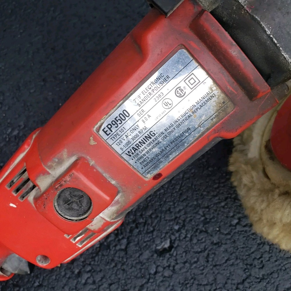 MAC TOOLS ELECTRICAL BUFFER WITH BUFFING PAD EP9500