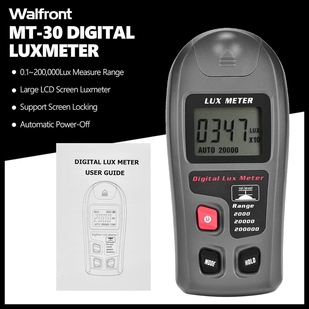 Portable Light Meter with Low Power Consumption - Efficient Illuminance Reading