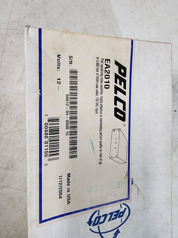 (1) PELCO EA2010 EQUALIZING AMPLIFIER. NOS.
