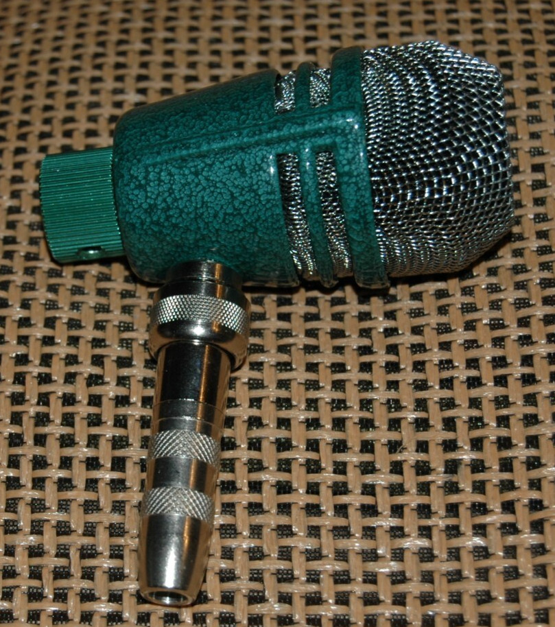Custom Darome 431 Harp Harmonica mic with Hi-Z Dynamic Element 1/4" jack, Green!