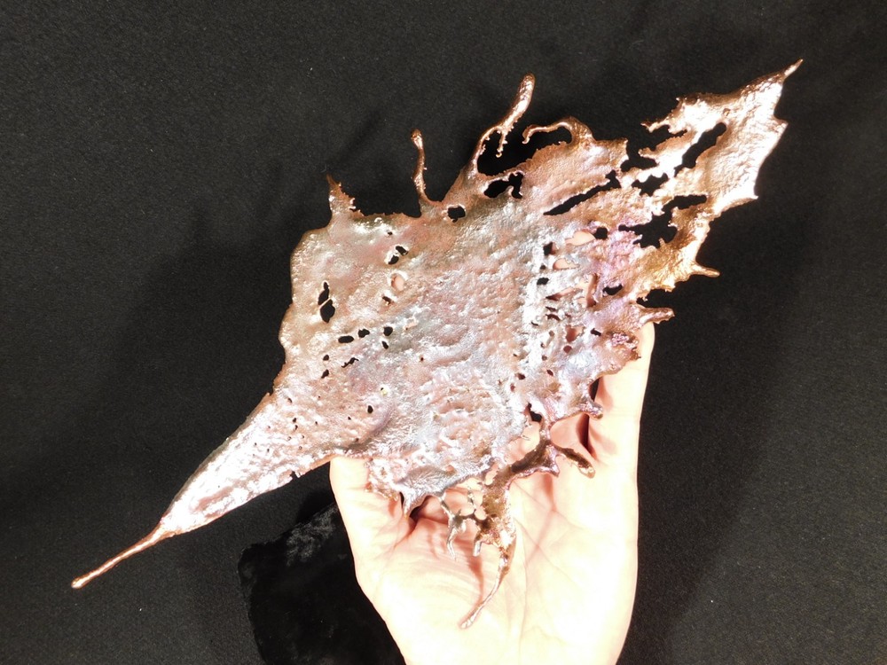 Big! Bright Solid Solid COPPER Splash ART Sculpture Arizona 161gr