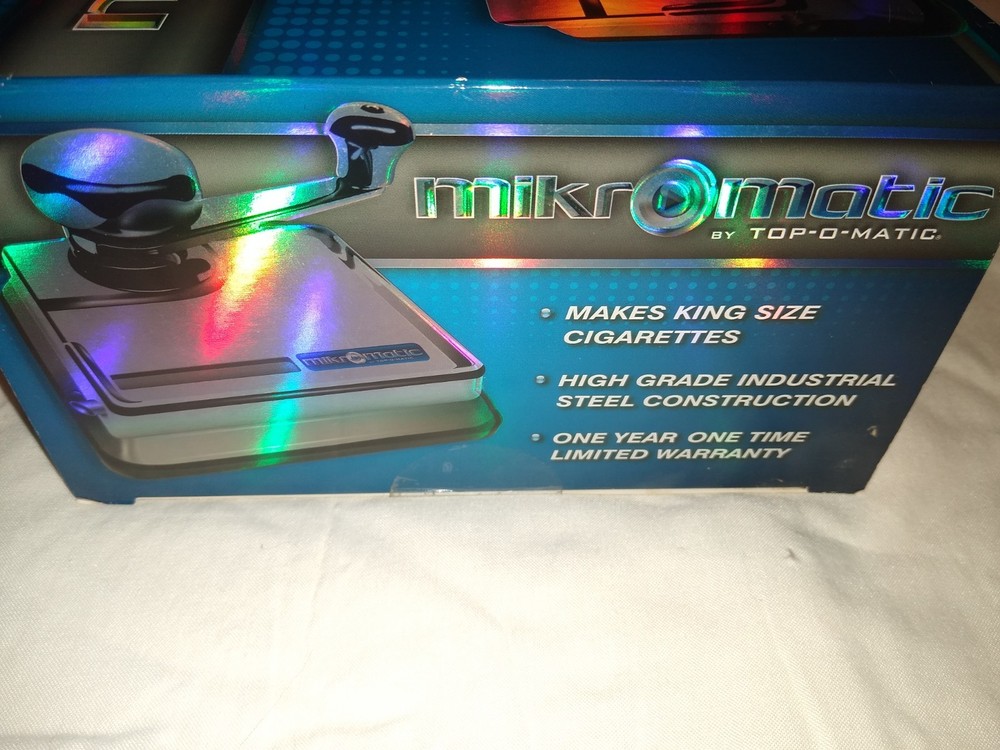 MikrOmatic TOP-O-Matic Regular Kings Cigarette Maker Making Injector Machine