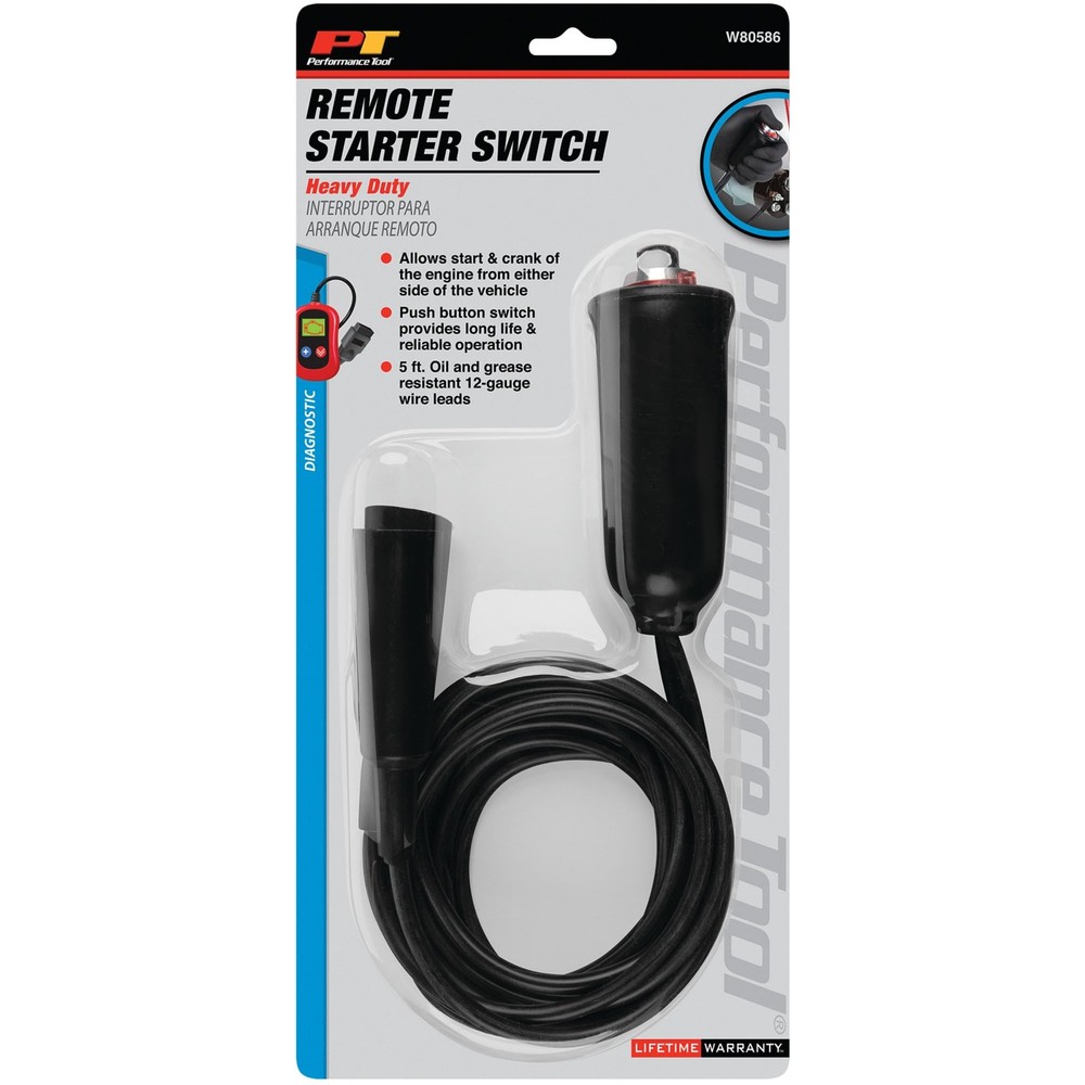 Performance Tool W80586 Heavy Duty Remote Starter, Black