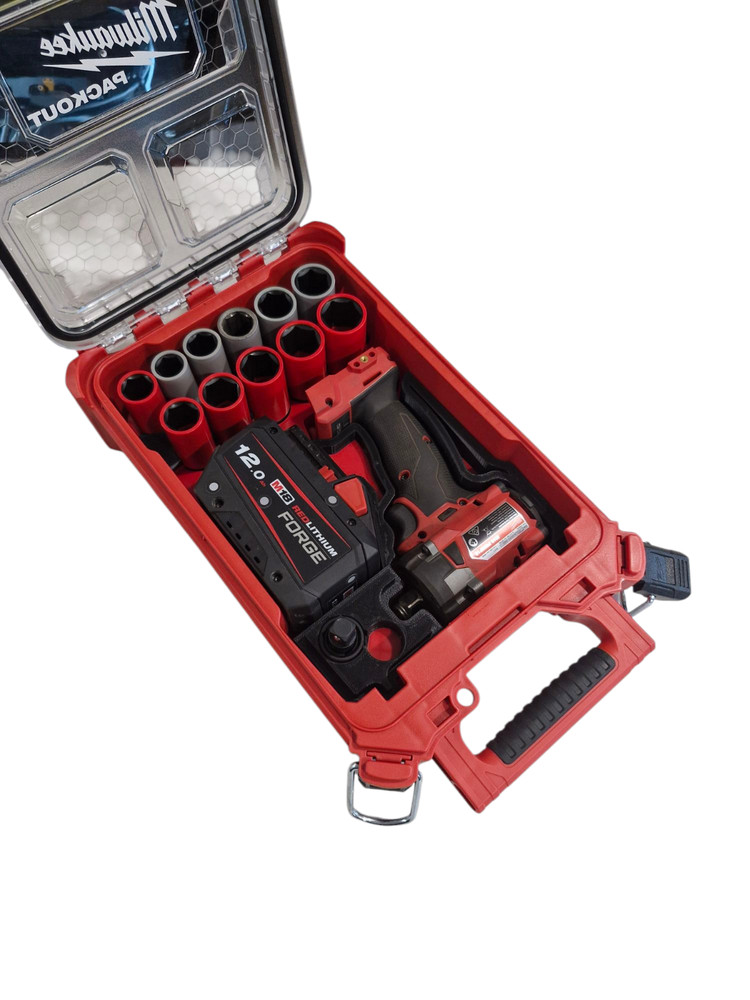 Milwaukee M18 Impact + Lug nut socket Packout Insert, Custom Tool organiser