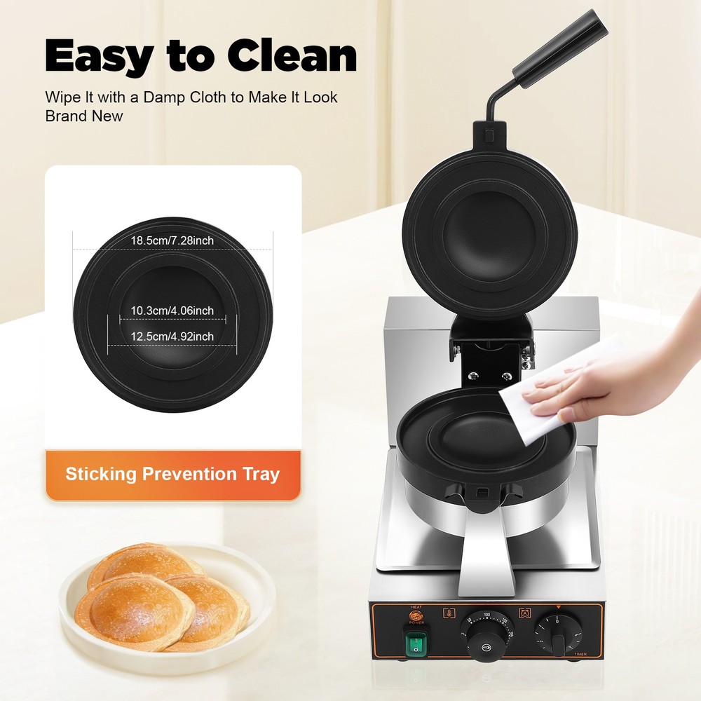 Commercial Electric Burger Maker Machine Hamburger Panini Press Making