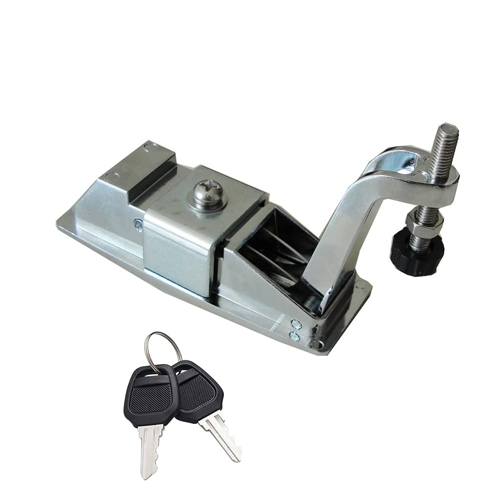 2 PCS Compression Latch Lock Trigger Zinc Alloy Adjustable Lever Flush Silver