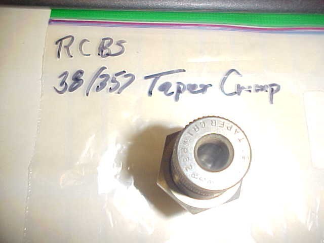 RCBS Reloading 38/357 Taper Crimp Die