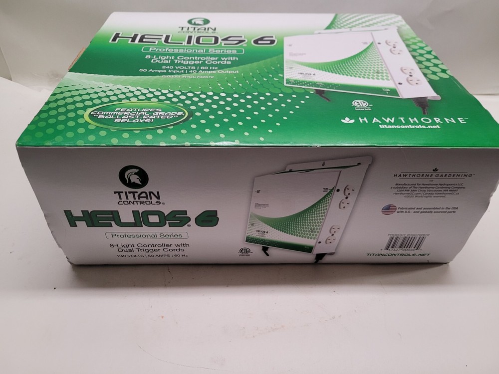 Titan Controls Helios 6 8 Light Controller with Dual Trigger Cords 240V