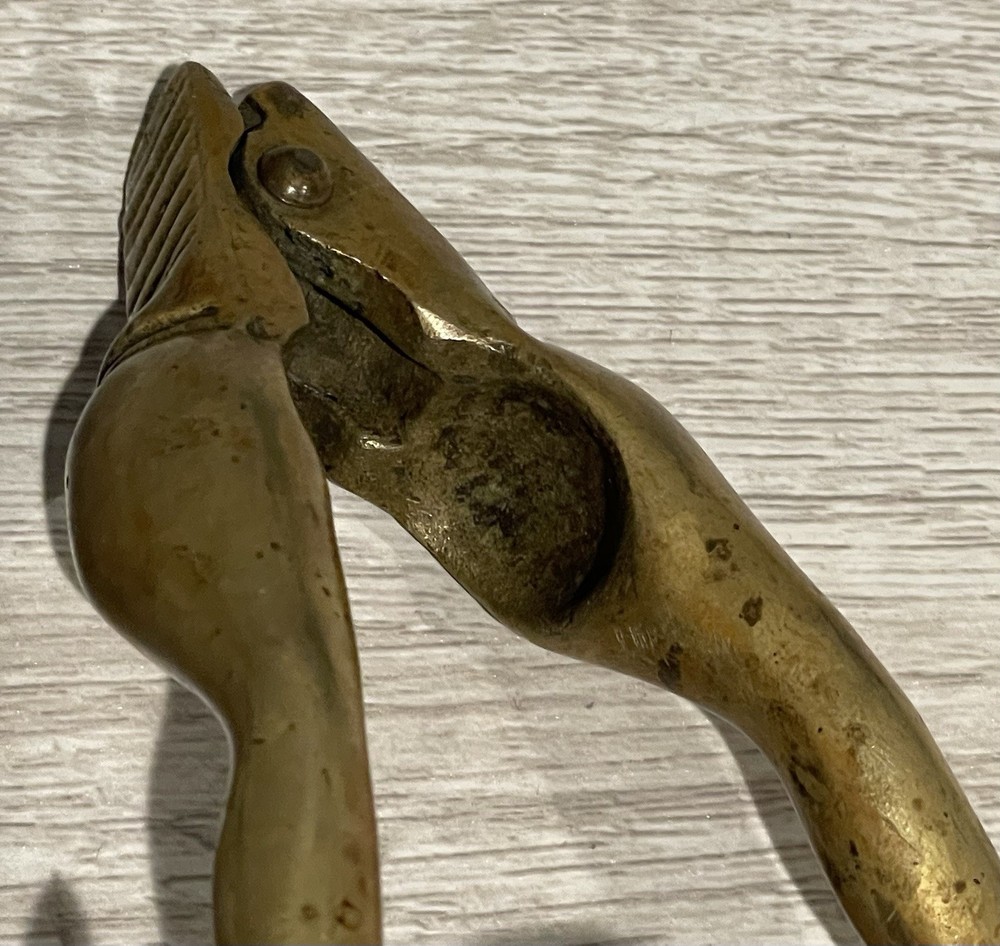 Vintage Solid Brass Risqué Nutcracker Women’s Legs Novelty Barware