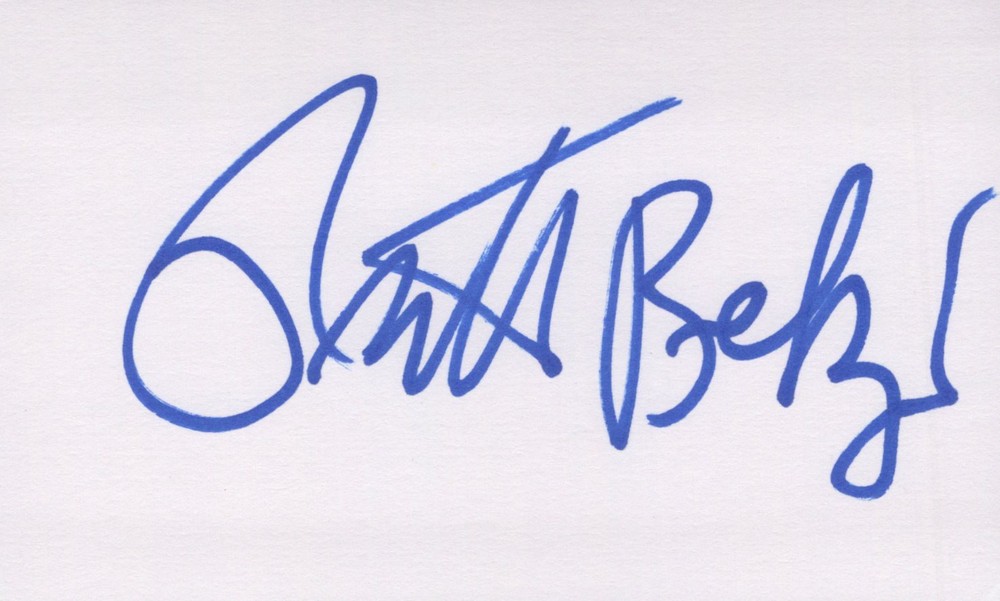 Richard Belzer signed 3x5 card Vintage