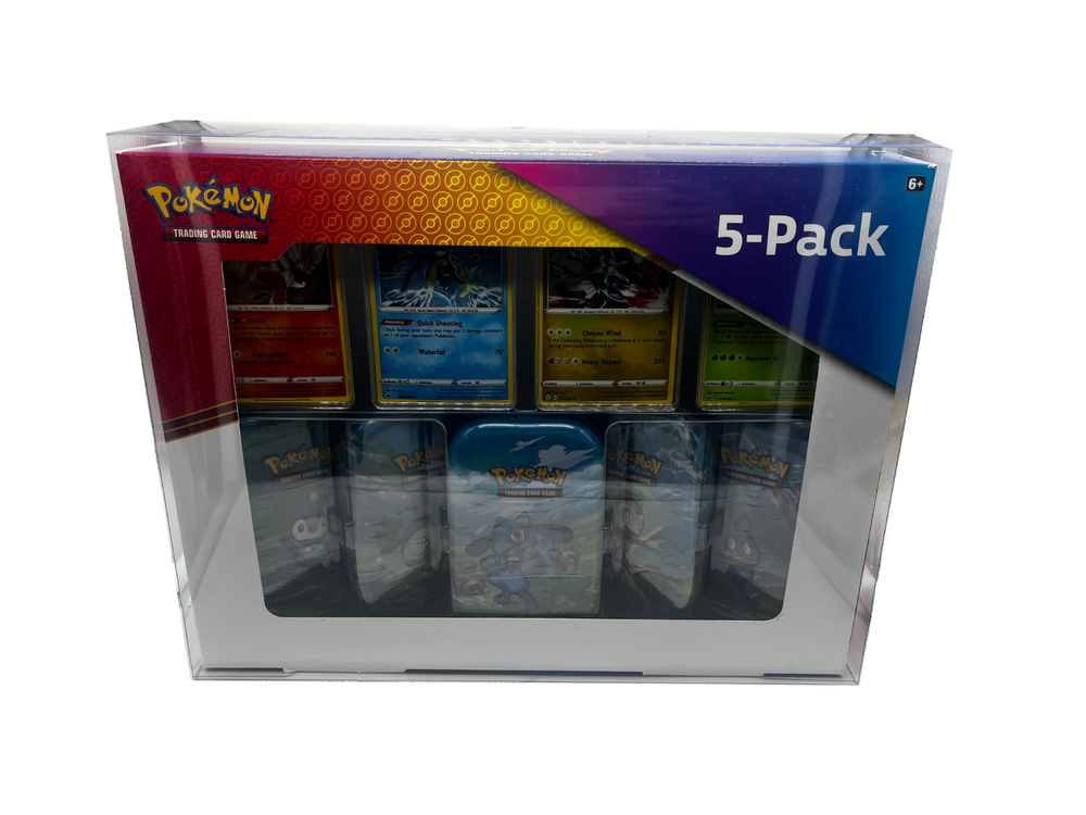 🔥🔥Two Protecting case for Pokemon Costco 151 mini 5 tin pack 🔥🔥