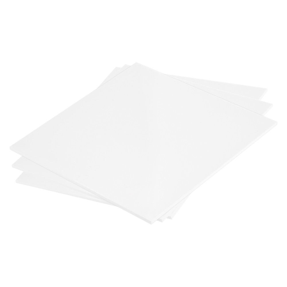 ABS Plastic Sheet 8 x 8 x 0.08" ABS Styrene Sheets White 3 Pcs