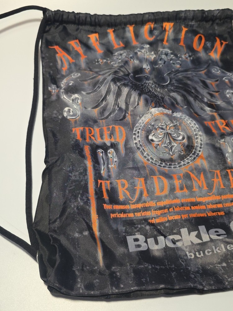 AFFLICTION Light Weight Drawstring Back Pack/Bag. [C3]