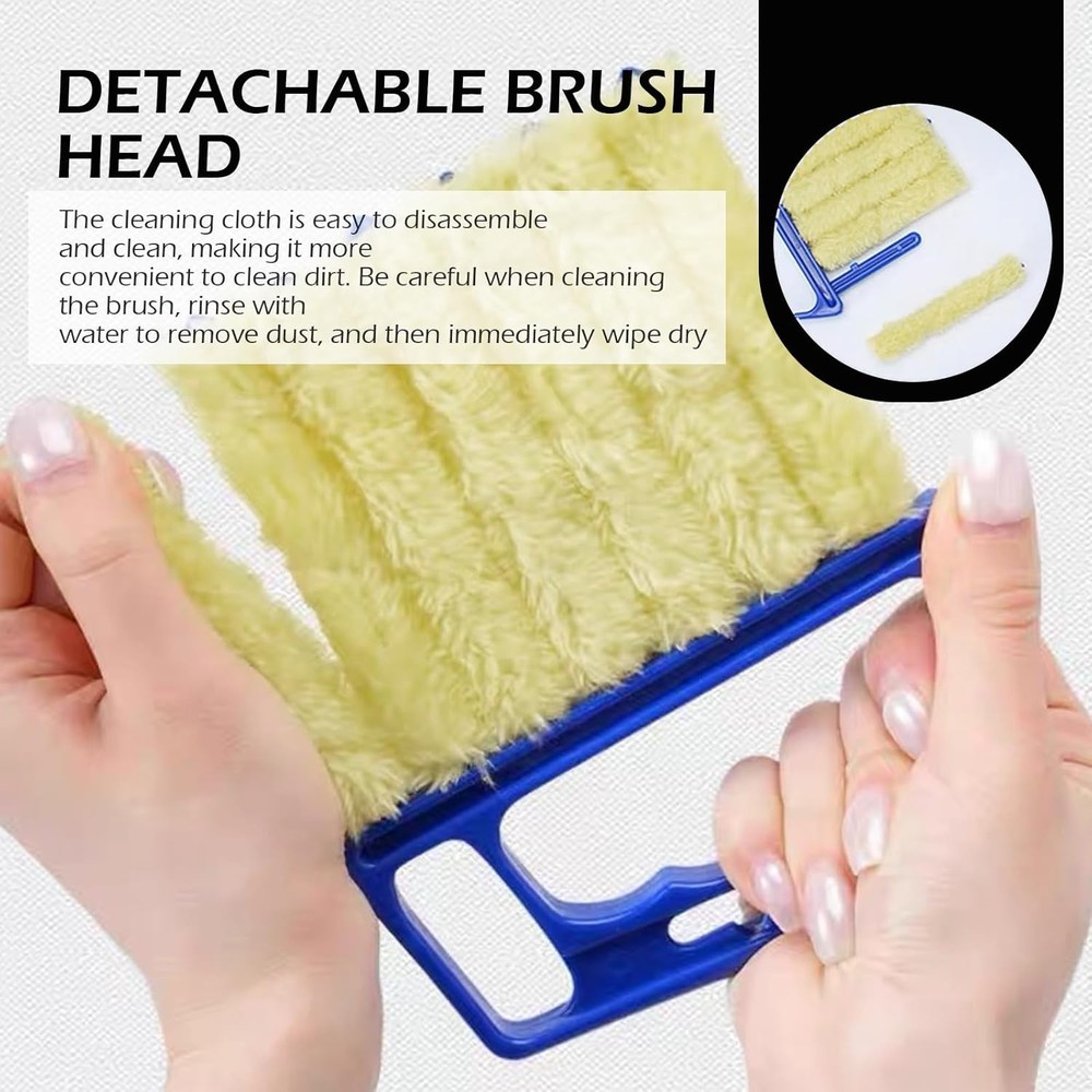 2-Pack Microfiber Handheld Mini Duster Tool for Cleaning Blinds & Dust