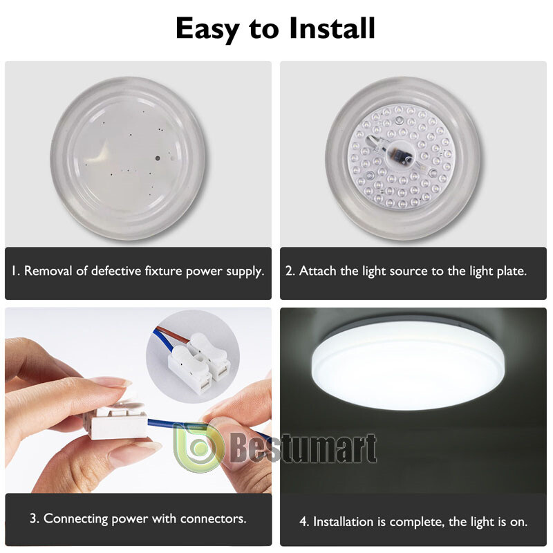 Ceiling LED Light Replacement LED Light Engine Retrofit Kit Ceiling Fan Light 6"