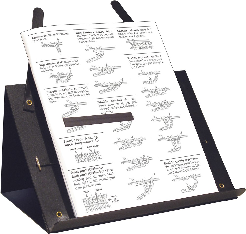 PROP-IT Portable Crochet & Knitting Pattern Holder-