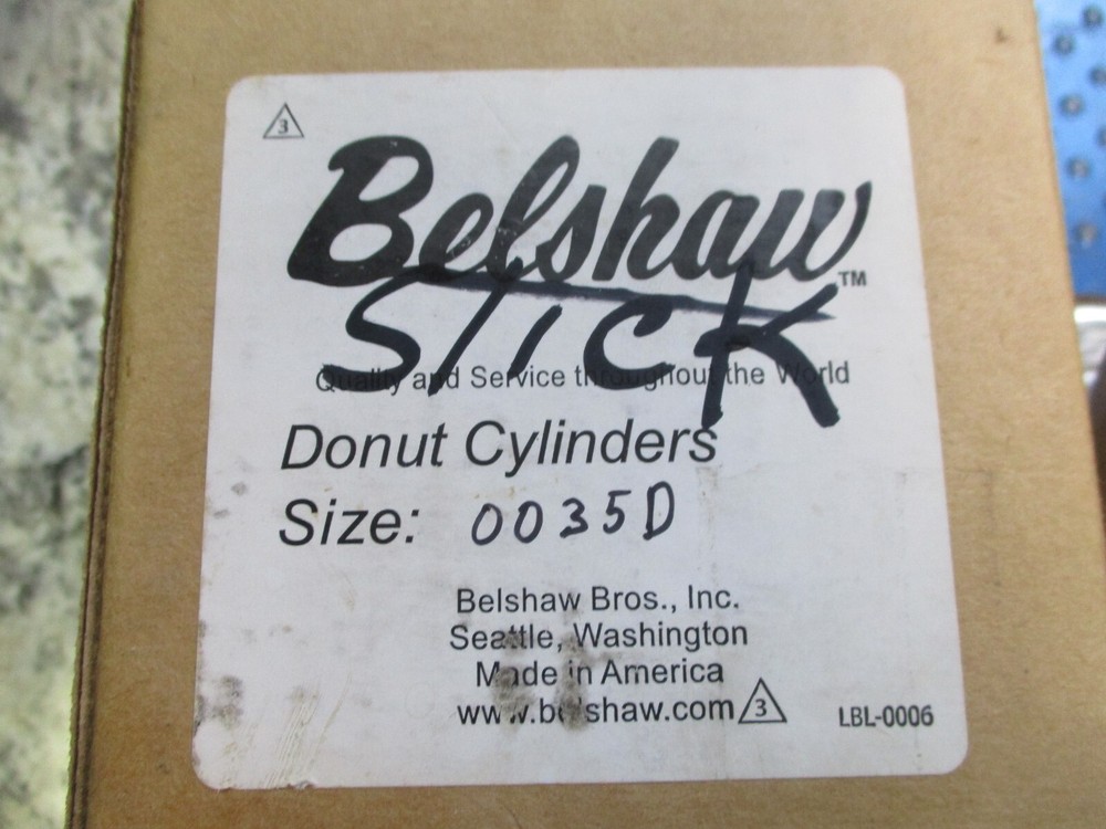 NEW BELSHAW DONUT CYLINDERS SIZE 0035D
