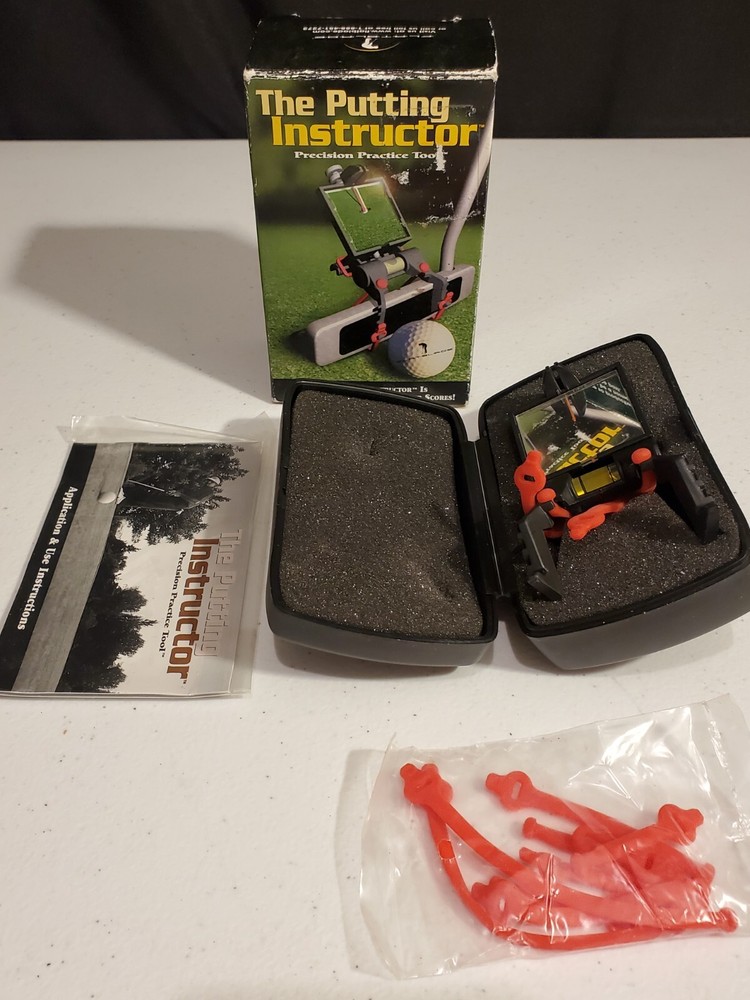 The Putting Instructor Precision Practice Tool -by Flatblade Mirror golf NIB
