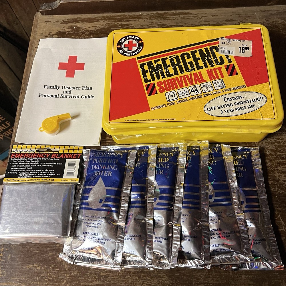 vintage 3-day Emergency Survival Kit by Total Resources International