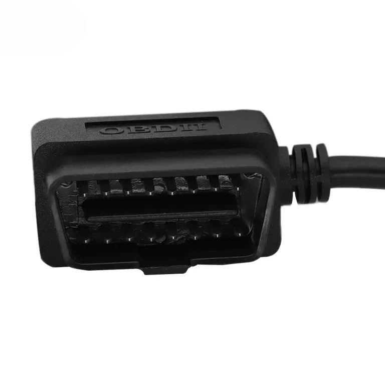 Full 16 Pin OBD2 Extension Adapter Right Angle Low Profile for Car Scanner Tool