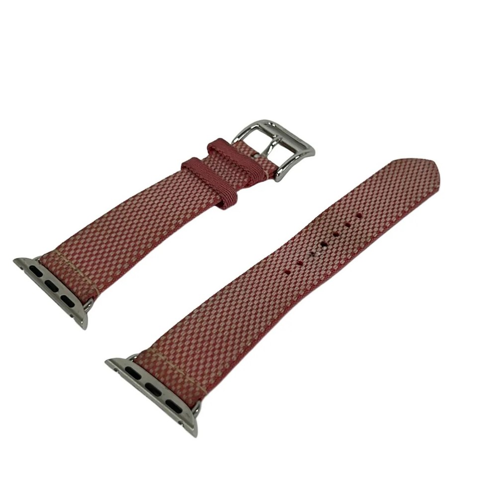 HERMES Cream Pink Nylon Accessory