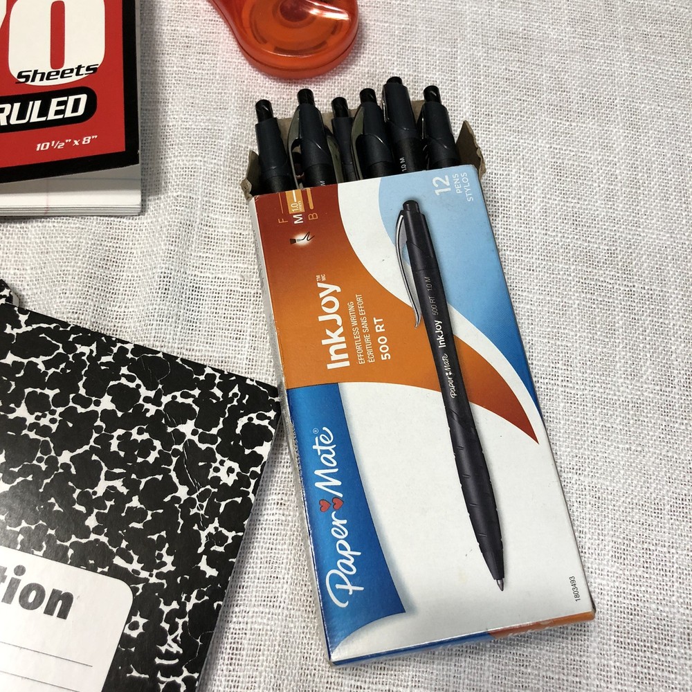 School Essentials Supplies Bundle Kit Composition Notebooks Pens Homeschool