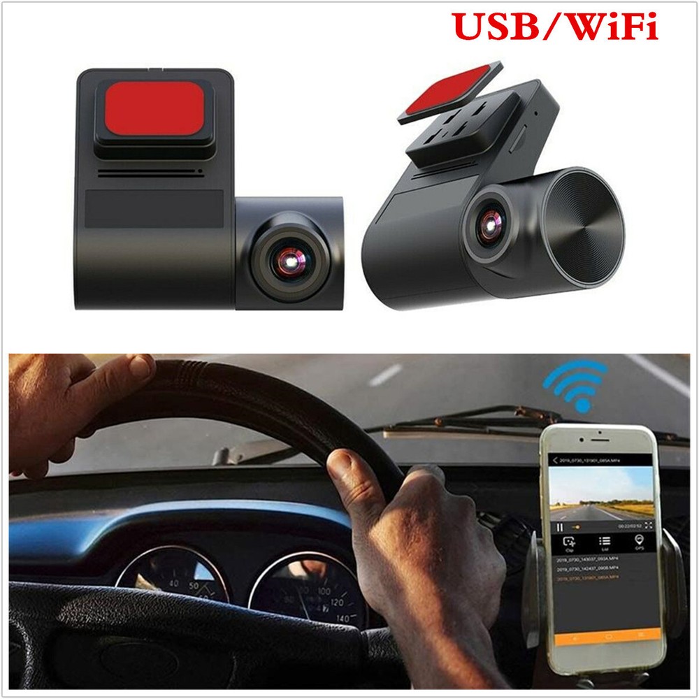 Car DVR Camera Hidden Dash Cam Video Recorder Recording G-sensor ADAS Android