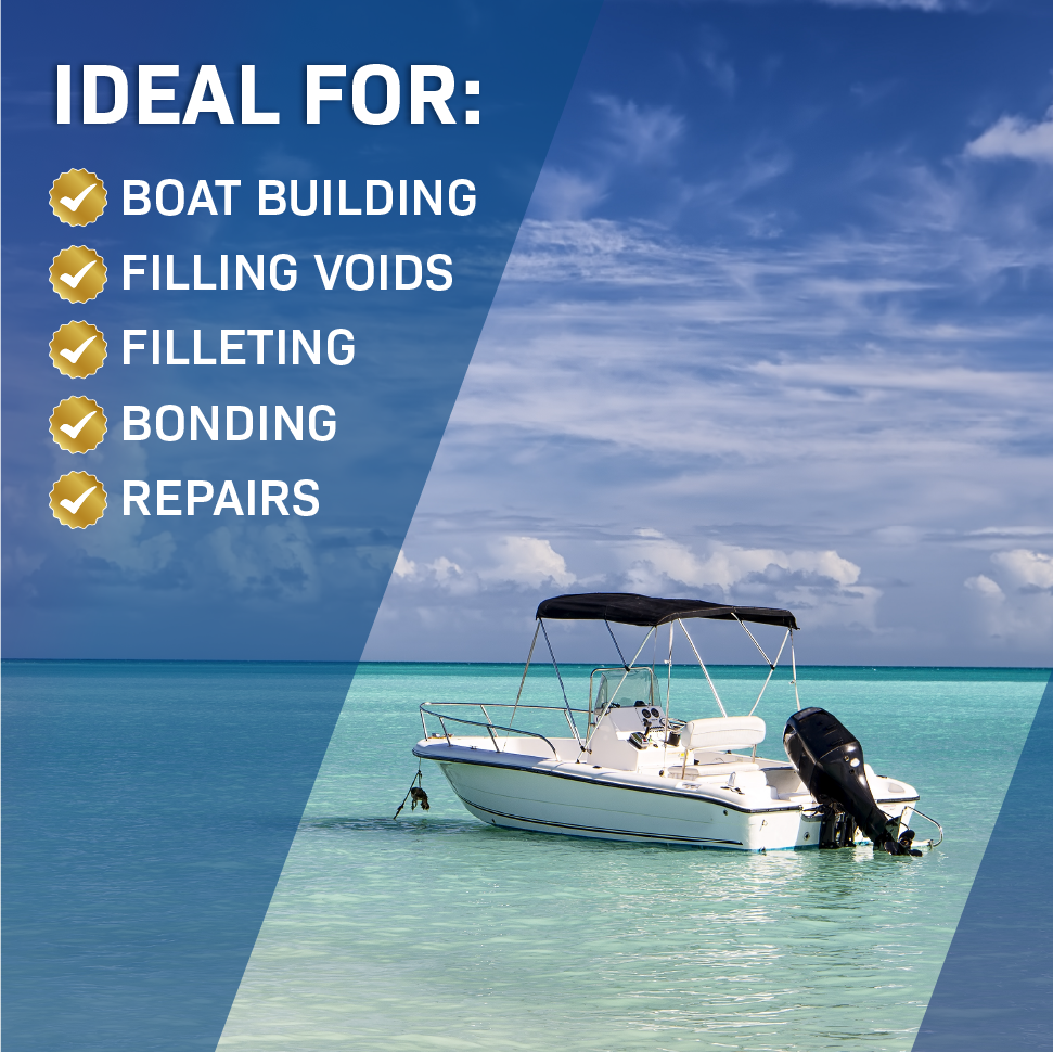 Structural Polyester Putty for Bonding and Repair-Quart- Includes Catalyst