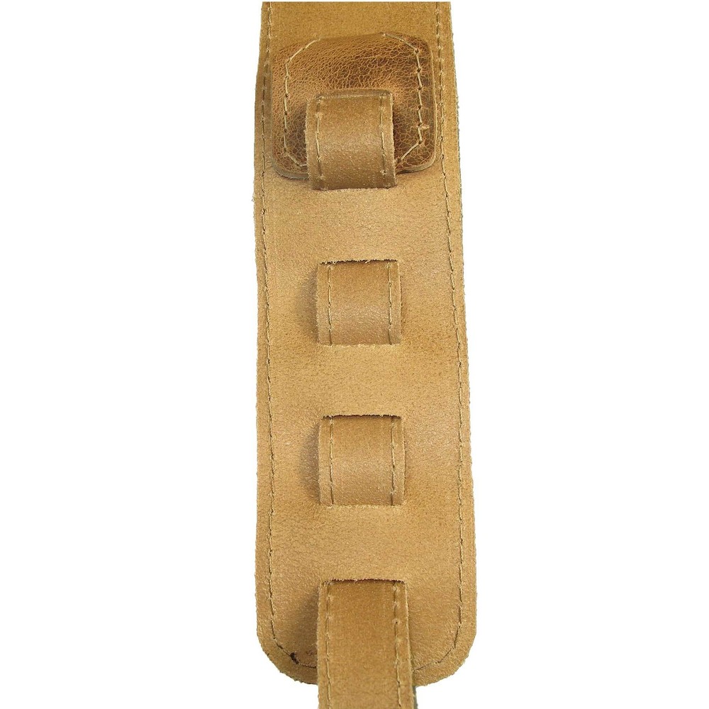 Adjustable Guitar Strap Full Grain Distressed Leather Stitched