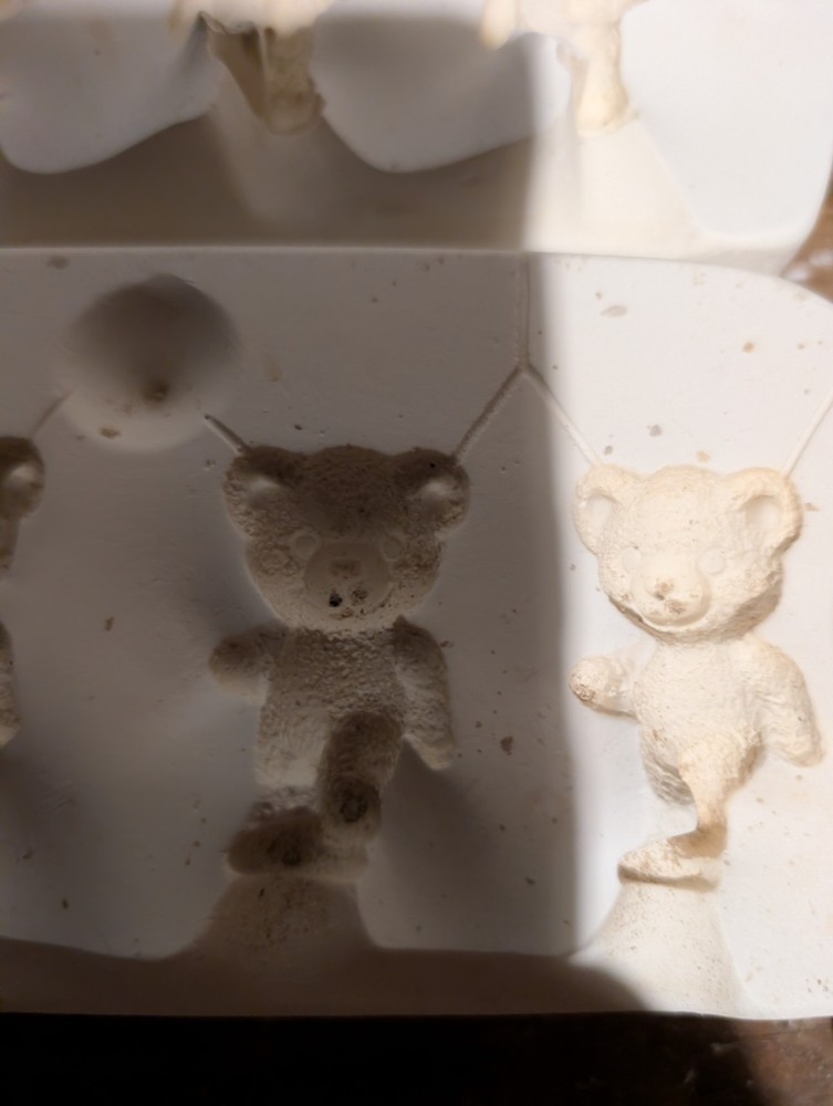 Tiny Bears See Pictures Vintage Slip Casting Ceramic Mold