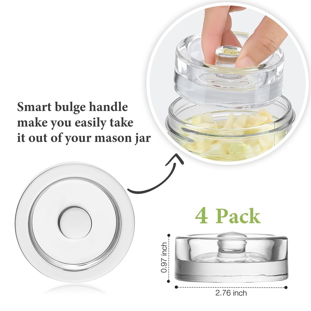 Fermentation Weights Glass 4 Pack Mason