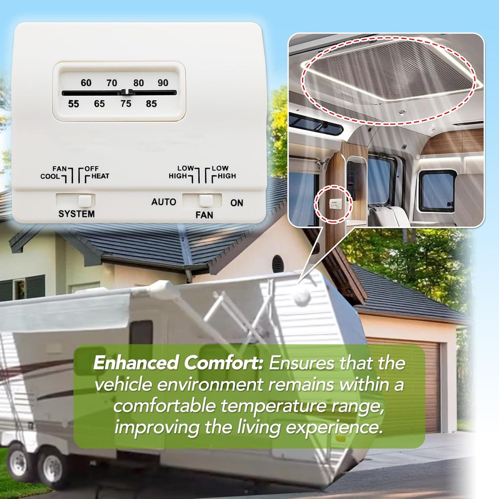 7330G3351 Thermostat For Cole-man RV Air Conditioners Mach Series White